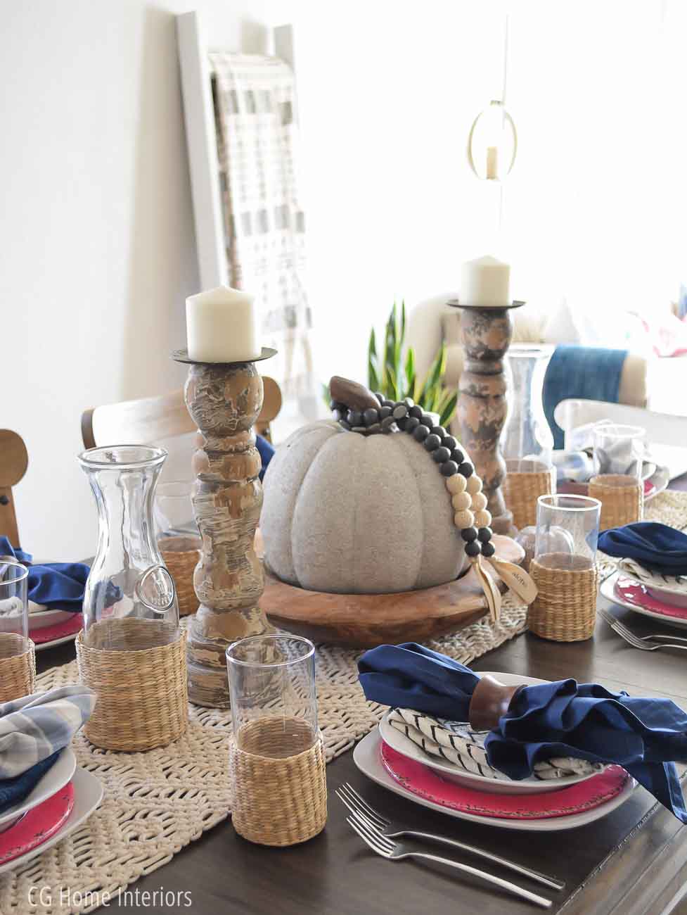 Boho Inspired Fall Tablescape