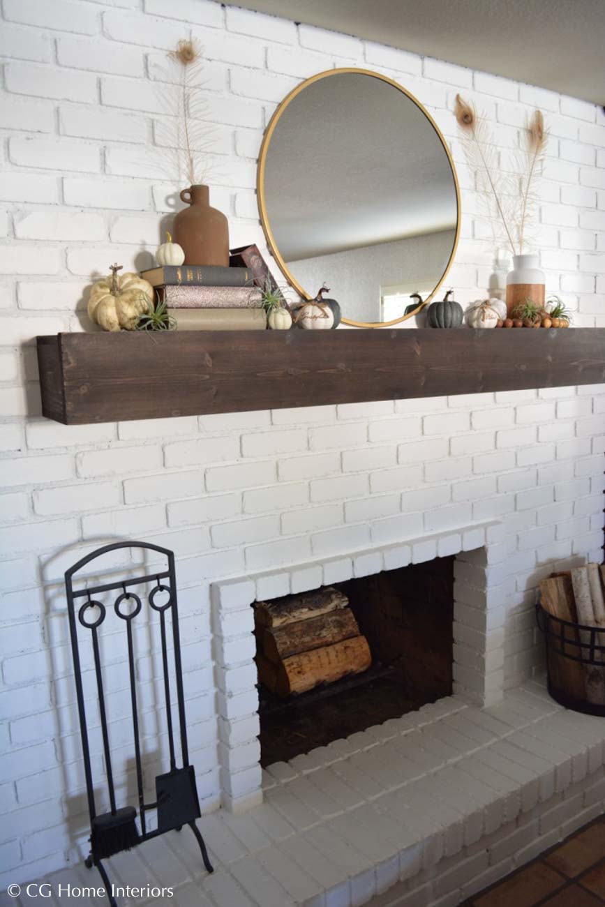 Floating Fireplace Mantle DIY