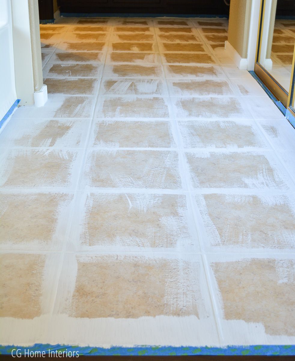How to Paint Faux Cement Tile