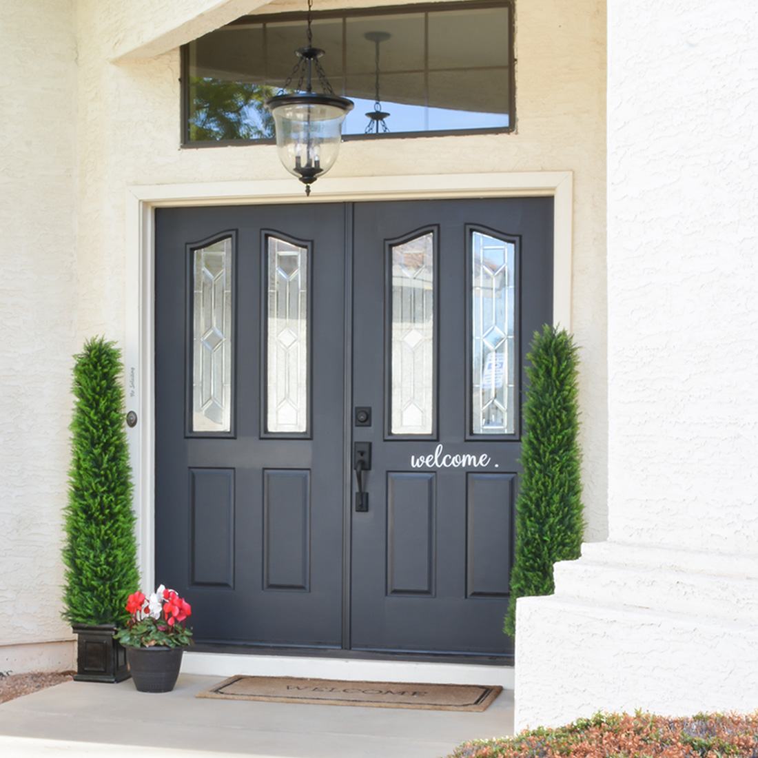 Black front door, Tricorn Black