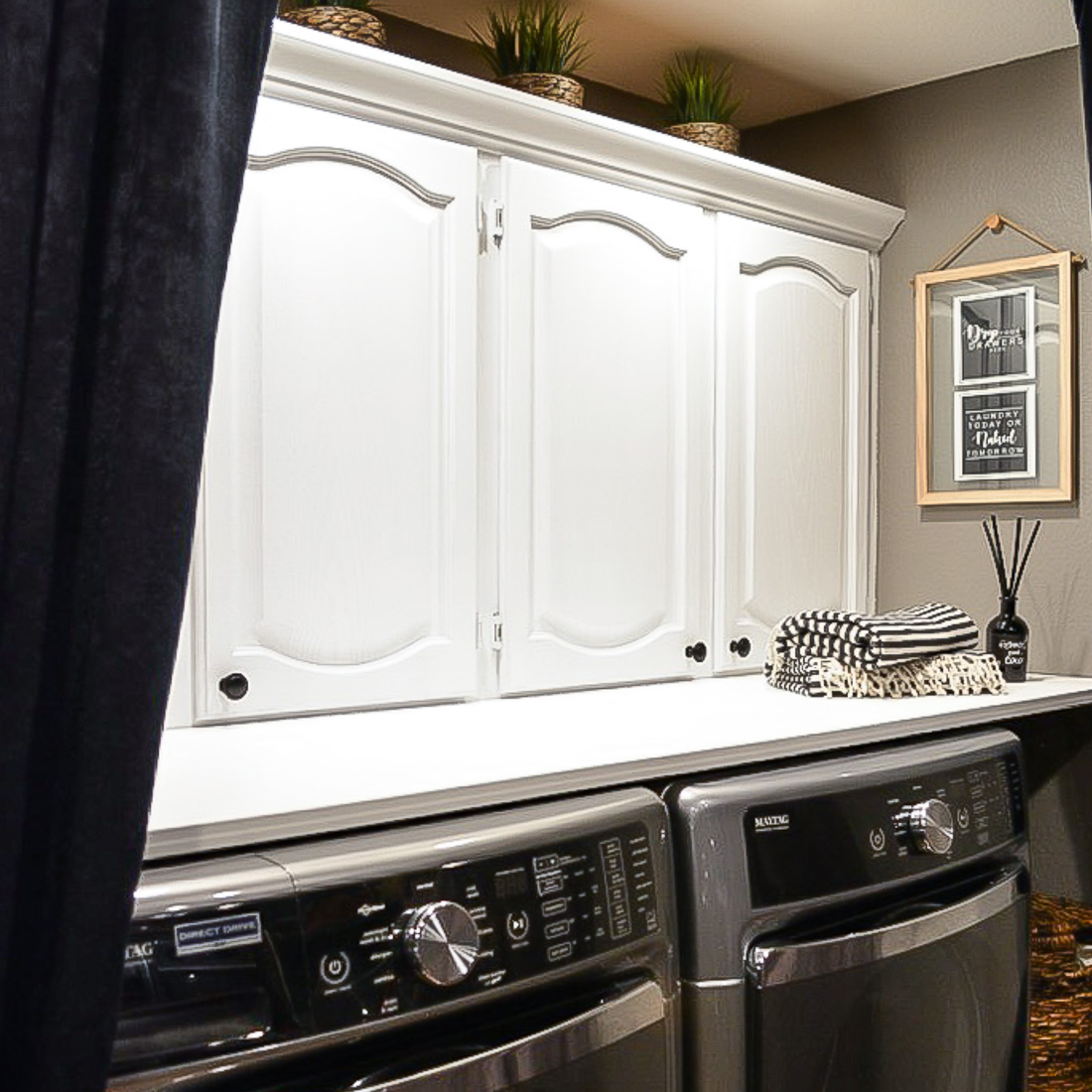 Budget Small Laundry Room Makeover