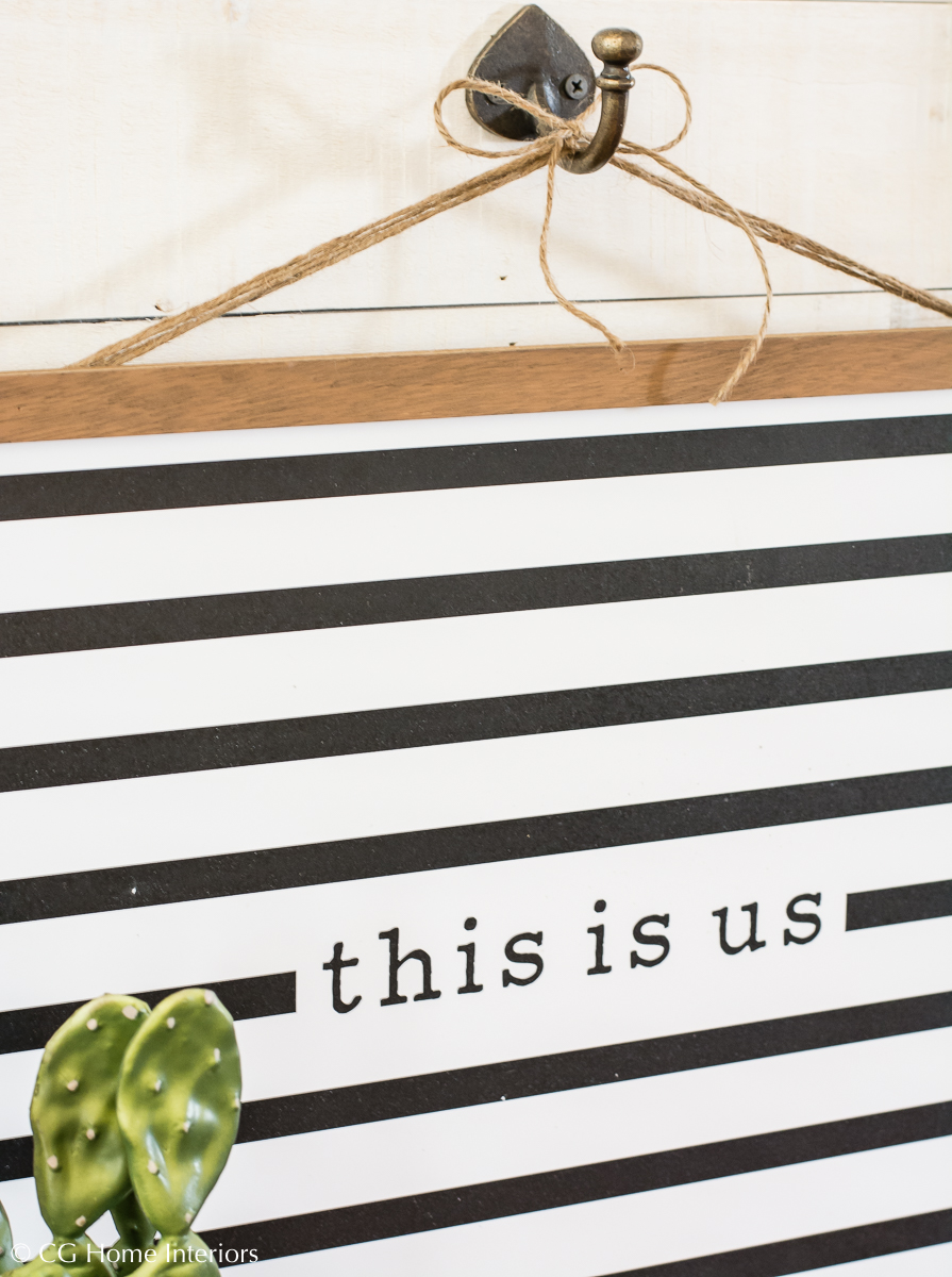 Money Saving Tip: Find Versatile Pieces For Your Home, Kirklands Black and White Striped This Is Us Wall Plaque