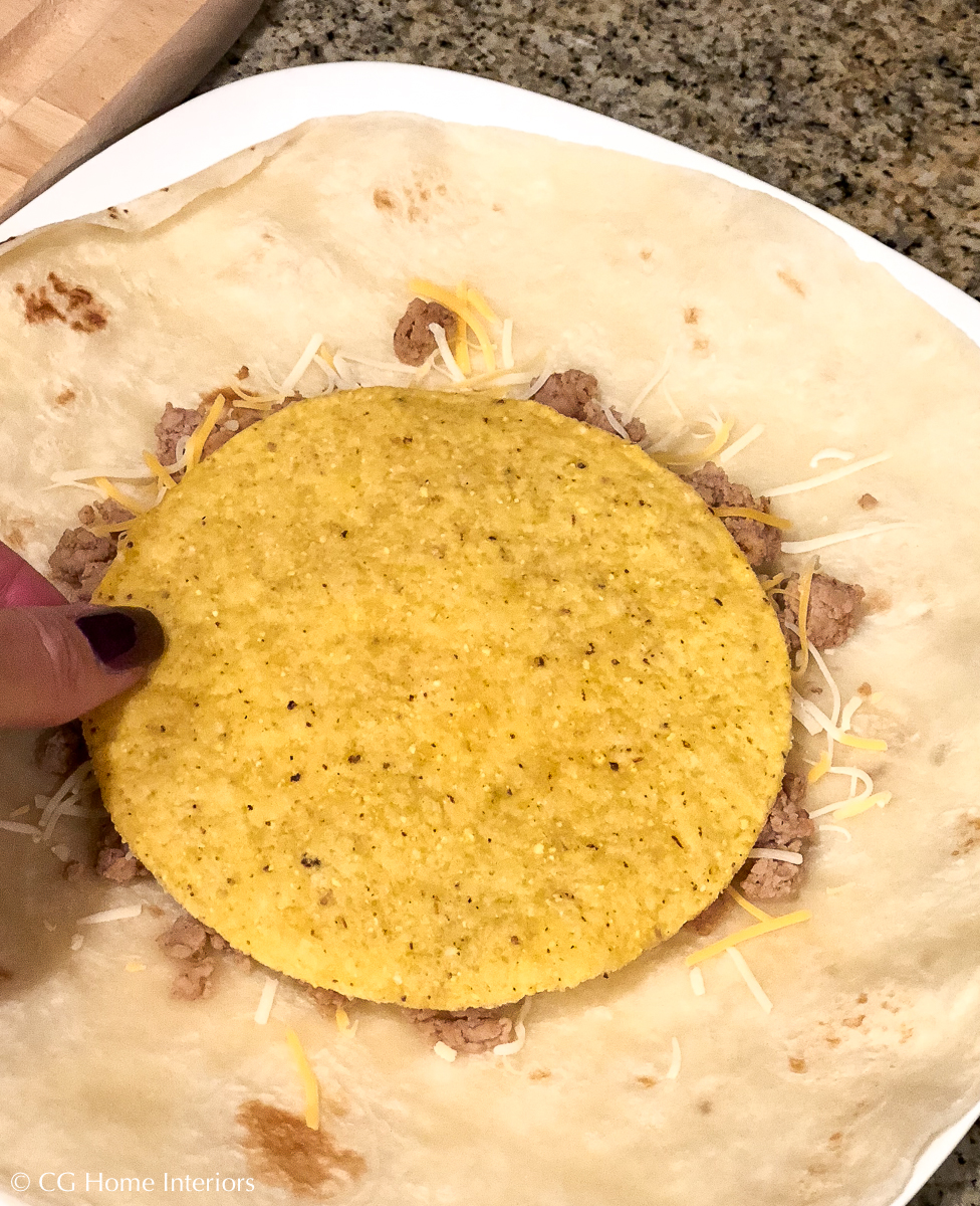 Easy Ground Turkey Crunchwraps - Inspired by Taco Bell