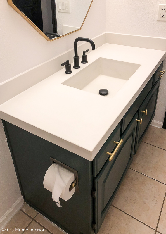 Guest Bathroom Renovation Progress - One Room Challenge Week 3 Vanity